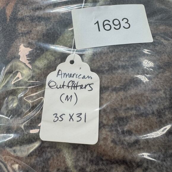 VTG Camo Cargo Pants M 35x31 READ Mesh Lined Zip Legs Fleecey Mossy Oak Hunting - Picture 12 of 12